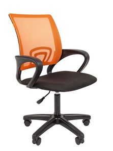 Офисное кресло CHAIRMAN 696 black LT, оранжевый во Владивостоке