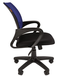 Офисное кресло CHAIRMAN 696 black Сетчатый акрил DW61 синий в Находке - предосмотр 2