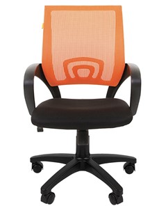 Офисное кресло CHAIRMAN 696 black Сетчатый акрил DW66 оранжевый во Владивостоке - предосмотр 4