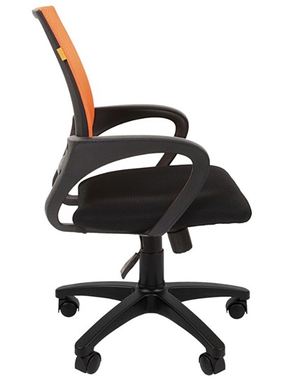 Офисное кресло CHAIRMAN 696 black Сетчатый акрил DW66 оранжевый во Владивостоке - изображение 5