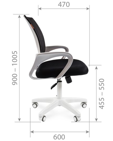 Офисное кресло CHAIRMAN 696 white, tw12-tw04 серый во Владивостоке - изображение 2