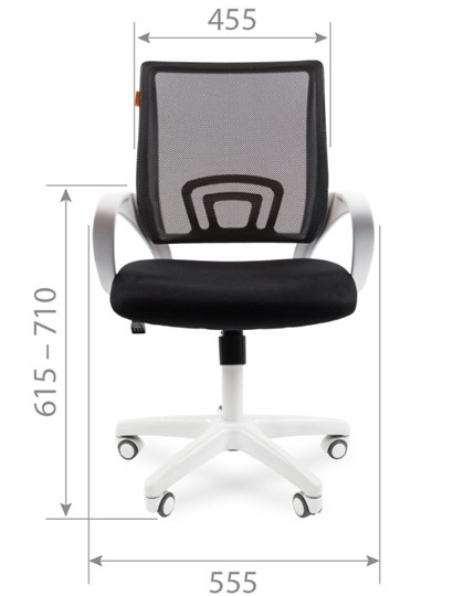 Офисное кресло CHAIRMAN 696 white, tw12-tw04 серый во Владивостоке - изображение 1
