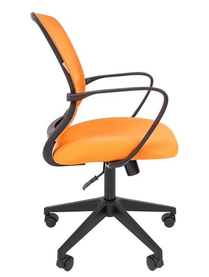 Кресло компьютерное CHAIRMAN 698 black TW, ткань, цвет оранжевый во Владивостоке - изображение 2