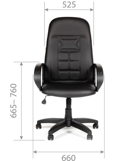 Офисное кресло CHAIRMAN 727 Terra, цвет черный во Владивостоке - изображение 4