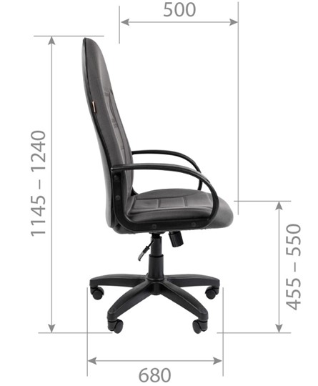 Кресло CHAIRMAN 727 ткань ст., цвет черный в Артеме - изображение 6