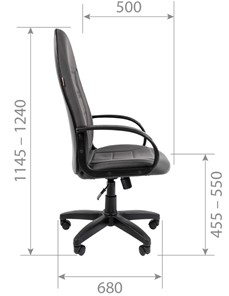 Компьютерное кресло CHAIRMAN 727 ткань ст., цвет серый в Артеме - предосмотр 4
