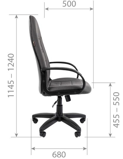 Компьютерное кресло CHAIRMAN 727 ткань ст., цвет серый в Артеме - изображение 4