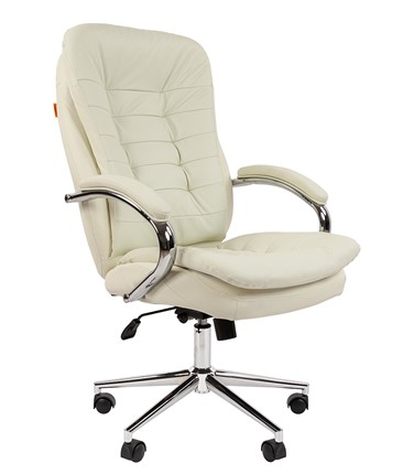 Кресло компьютерное CHAIRMAN 795 экокожа, цвет белый в Артеме - изображение