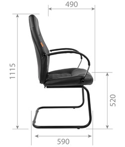 Компьютерное кресло CHAIRMAN 950V LT Экокожа черная в Артеме - предосмотр 4