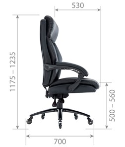 Офисное кресло CHAIRMAN CH412 эко кожа черная в Артеме - предосмотр 4