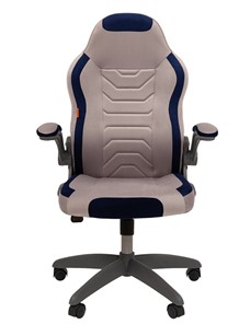 Офисное кресло CHAIRMAN Game 50 цвет TW серый/синий во Владивостоке - предосмотр 3
