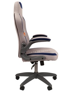 Офисное кресло CHAIRMAN Game 50 цвет TW серый/синий во Владивостоке - предосмотр 4