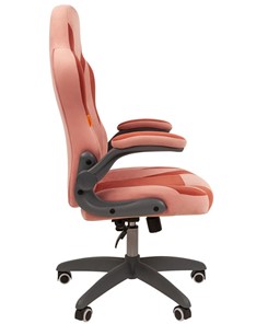 Кресло компьютерное CHAIRMAN Game 55 цвет TW розовый/бордо в Артеме - предосмотр 2