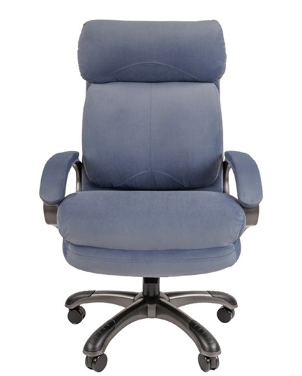 Кресло офисное CHAIRMAN HOME 505, велюр голубое в Находке - изображение 3
