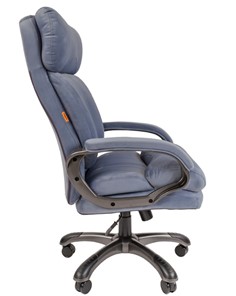 Кресло офисное CHAIRMAN HOME 505, велюр голубое в Артеме - предосмотр 4