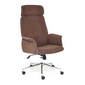 Кресло компьютерное CHARM флок, коричневый, 6 арт.13911 в Артеме