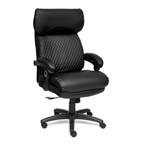 Кресло офисное CHIEF кож/зам/ткань, черный/черный стеганный/черный, 36-6/36-6/11 арт.12851 в Артеме