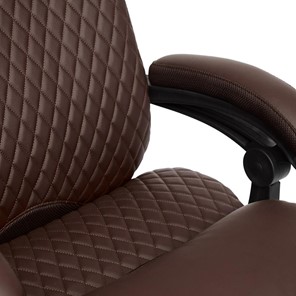 Кресло компьютерное CHIEF кож/зам/ткань, коричневый/коричневый стеганный, 36-36/36-36 стеганный/24 арт.13111 в Артеме - предосмотр 5
