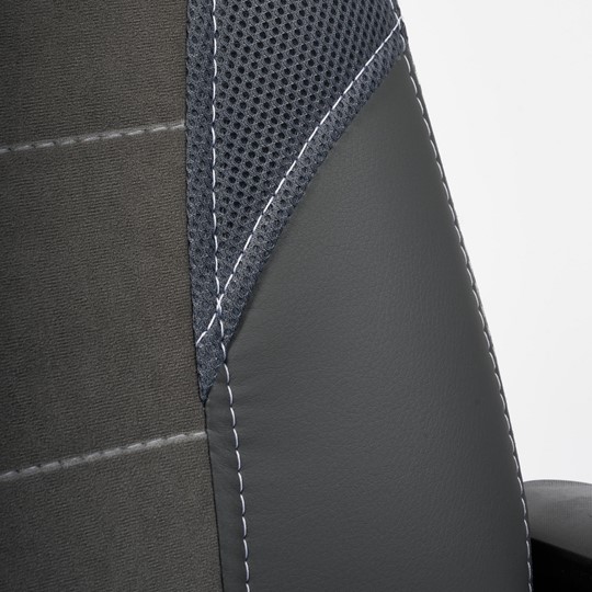 Компьютерное кресло INTER кож/зам/флок/ткань, серый/металлик, C-36/29/TW-12 арт.15029 во Владивостоке - изображение 14