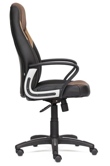 Кресло офисное INTER кож/зам/ткань, черный/коричневый/бронзовый, 36-6/3М7-147/21 арт.12016 во Владивостоке - изображение 2