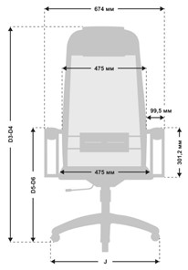Офисное кресло МЕТТА B 1m 5/K116, Основание 17834 черный во Владивостоке - предосмотр 2
