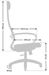 Офисное кресло МЕТТА B 1m 5/K116, Основание 17831 серый во Владивостоке - предосмотр 3