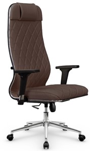 Офисное кресло Мetta L 1m 40M/2D Infinity Easy Clean (MPES) топган OMS, нижняя часть 17853 темно-коричневый во Владивостоке