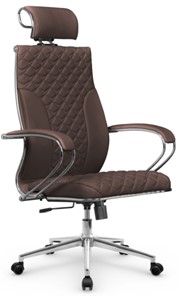 Офисное кресло Metta L 2c 44C/K116 Infinity Easy Clean топган, нижняя часть 17852 темно-коричневый во Владивостоке