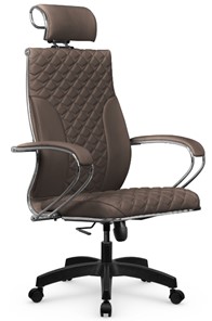 Офисное кресло Metta L 2c 44C/K116 Infinity Easy Clean топган OMS, нижняя часть 17859 светло-коричневый во Владивостоке