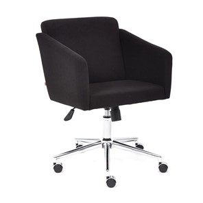 Кресло офисное MILAN хром флок, черный, арт.13946 в Артеме