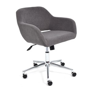 Кресло офисное MODENA хром флок, серый, арт.14232 в Артеме - предосмотр