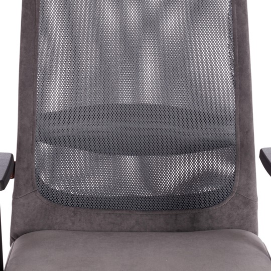 Кресло PROFIT PLT флок/ткань, серый, 29/W-12, арт.20537 в Артеме - изображение 6