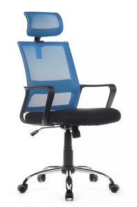 Кресло офисное RCH 1029HB, черный/синий в Находке