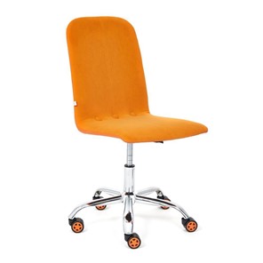Компьютерное кресло RIO флок/кож/зам, оранжевый/оранжевый, арт.14188 во Владивостоке