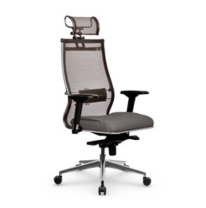 Кресло офисное Samurai SL-3.051 MPES Светло-Коричневый / Серый в Артеме