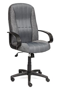 Кресло офисное СН833 ткань/сетка, серая/серая, арт.10327 в Находке