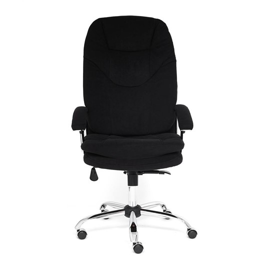 Офисное кресло SOFTY LUX флок, черный, арт.13594 в Артеме - изображение 1