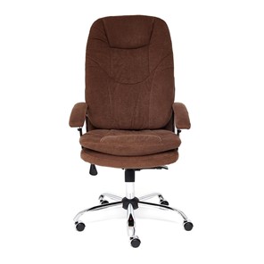 Кресло компьютерное SOFTY LUX флок, коричневый, арт.13595 в Артеме - предосмотр 1