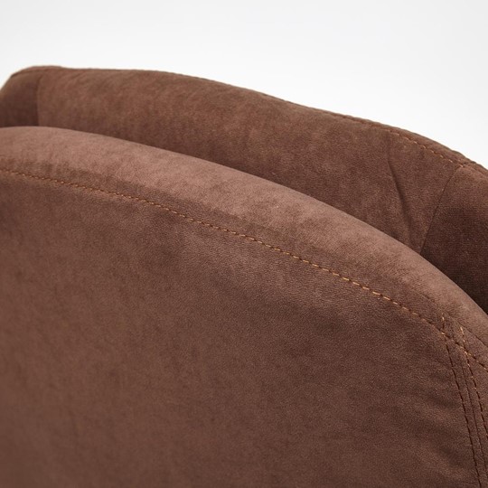 Кресло компьютерное SOFTY LUX флок, коричневый, арт.13595 в Артеме - изображение 15