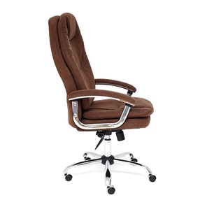 Кресло компьютерное SOFTY LUX флок, коричневый, арт.13595 в Артеме - предосмотр 2