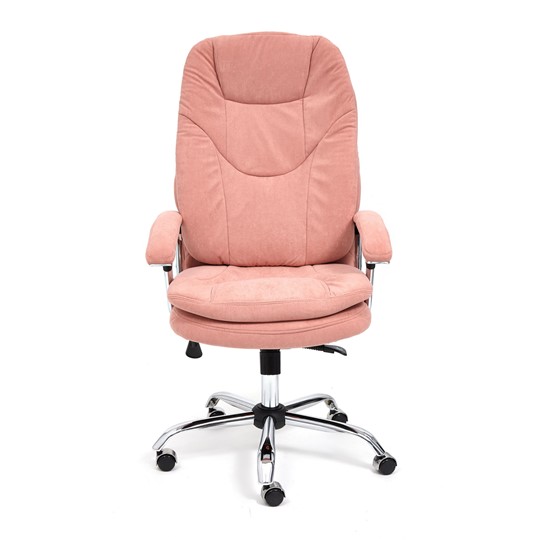 Офисное кресло SOFTY LUX флок, розовый, арт.13952 во Владивостоке - изображение 1
