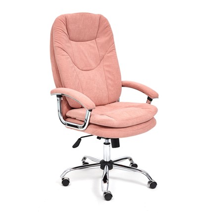 Офисное кресло SOFTY LUX флок, розовый, арт.13952 во Владивостоке - изображение