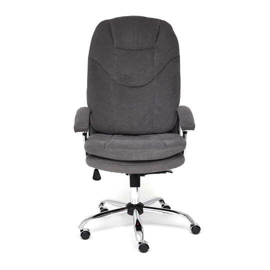 Офисное кресло SOFTY LUX флок, серый, арт.13591 в Артеме - изображение 1