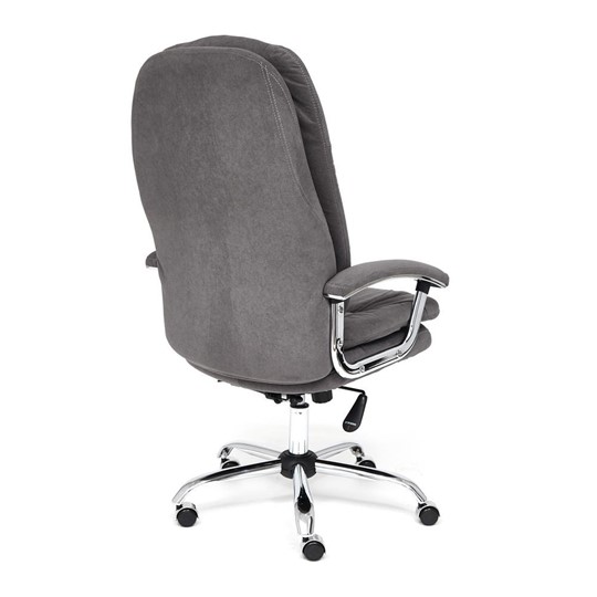 Офисное кресло SOFTY LUX флок, серый, арт.13591 в Артеме - изображение 3