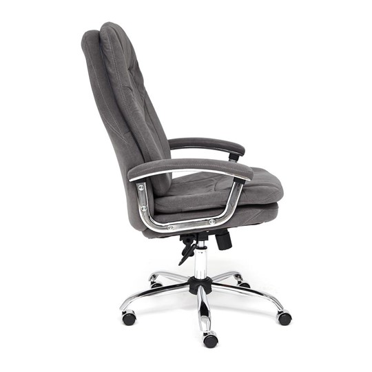 Офисное кресло SOFTY LUX флок, серый, арт.13591 в Артеме - изображение 5