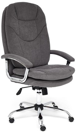 Офисное кресло SOFTY LUX флок, серый, арт.13591 в Артеме - изображение