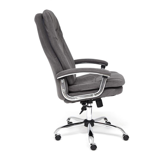 Офисное кресло SOFTY LUX флок, серый, арт.13591 в Артеме - изображение 6