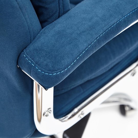 Офисное кресло SOFTY LUX флок, синий, арт.13592 в Артеме - изображение 15