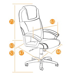 Офисное кресло SOFTY LUX кож/зам, белый, арт.15284 в Артеме - предосмотр 16