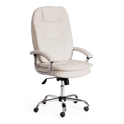 Офисное кресло SOFTY LUX кож/зам, белый, арт.15284 в Артеме - изображение